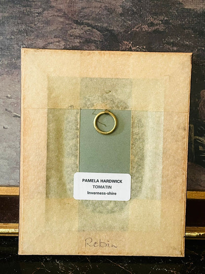 Vintage Framed Bird Art “Robin” by Pamela Hardwick – Handcrafted England