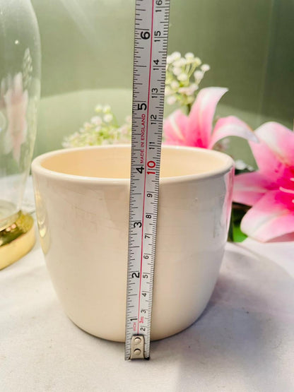 Cream Ceramic Planter 4 in