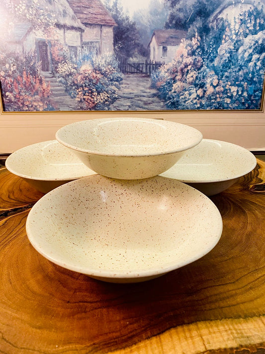 Churchill Speckled Cream Pasta Bowls Set of 4