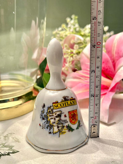 Scotland Map Decorative Ceramic Bell 4.5"